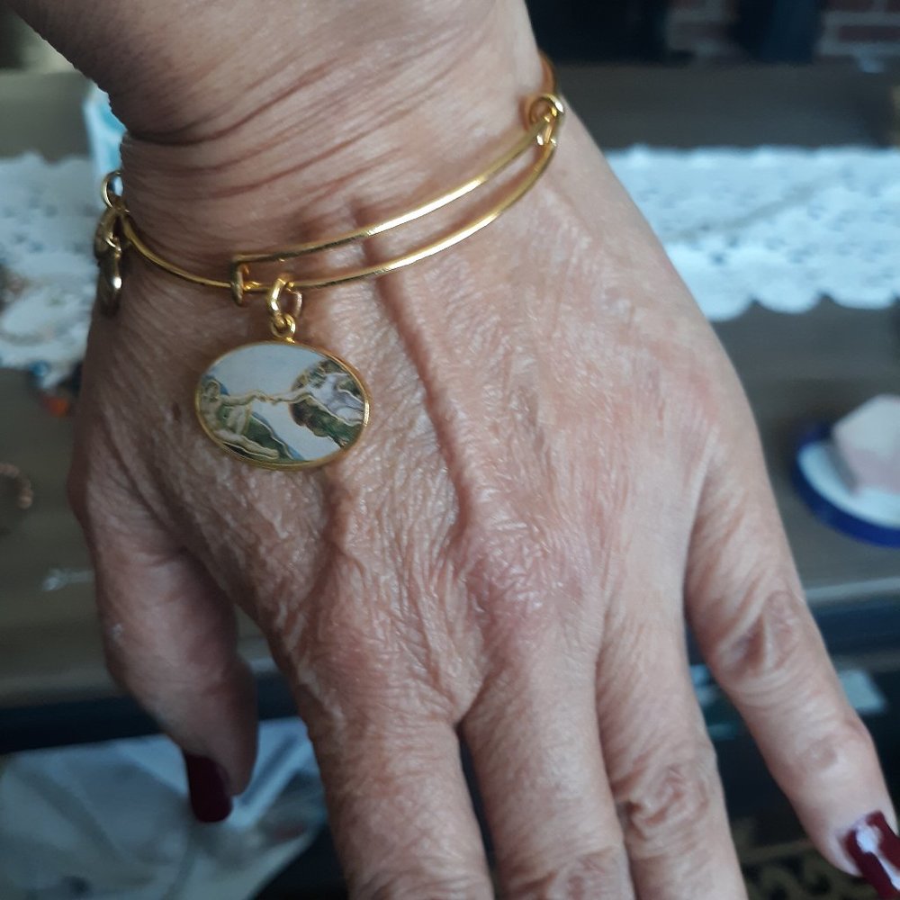 Alex and ani gold bracelet